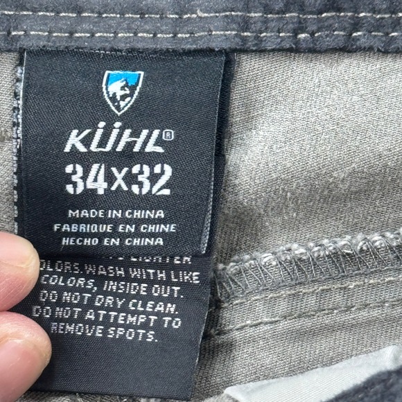 KUHL Rydr Vintage Patina Dye Pants Men's 34x32 Faded Gray Relaxed Fit Distressed - Picture 6 of 8